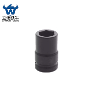 立伟铁牛重型黑色六角套筒22mm/个