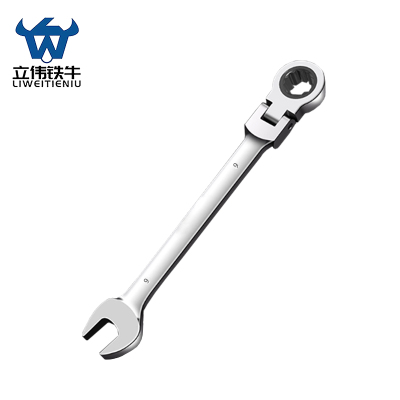 立伟铁牛活头两用棘轮扳手9mm/把