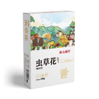 海七 虫草花 100g /盒