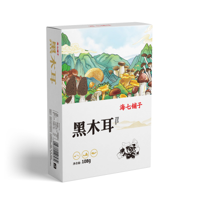 海七 黑木耳108g /盒