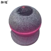 御翊 太阳能发光防撞墩挡车石球 直径500 /个
