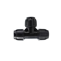 伟鹏双兴 PE快接三通快速接头 T40(1.2寸)黑色 个