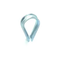 伟鹏双兴 镀锌鸡心环钢丝绳保护套 M12 个