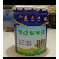 腾友安/醇酸调和漆/红色 3公斤/桶