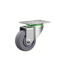 锴晟 万向轮 推车轮 承重脚轮 3寸 中型 TPR橡胶 个