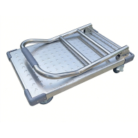 锴晟 不锈钢平板手推车 折叠把手 带护角 120*80*95 台