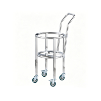 锴晟 汤桶车 保温桶推车 水桶车 304特厚 47CM加高带把手带轮 台