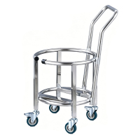 锴晟 汤桶车 保温桶推车 水桶车 304特厚 47CM带把手带轮 台