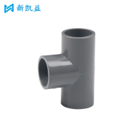 新凯益 PVC灰色等径三通 75mm 个