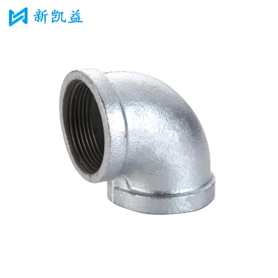 新凯益 玛钢镀锌弯头 1寸2 个