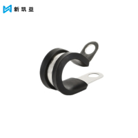 新凯益 304不锈钢管卡扣U型带连胶条骑马卡喉箍水管固定夹抱箍管夹 120mm 个