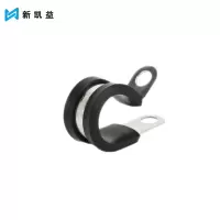 新凯益 304不锈钢管卡扣U型带连胶条骑马卡喉箍水管固定夹抱箍管夹 140mm 个