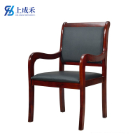 上成禾办公椅将军椅实木把