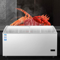 Haier/海尔SD-518HE卧式冷冻展示柜冰柜 单温雪糕冷柜 速冻冰柜商用雪柜 推拉门卧式冷柜电子控温