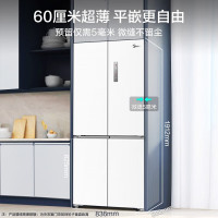 美的 冰箱 BCD-483WSPZM(E)锦缎白