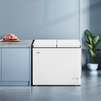 海尔(Haier)FCD-215LHSD冰柜家用215升双温双箱保鲜冷冻两用冷柜