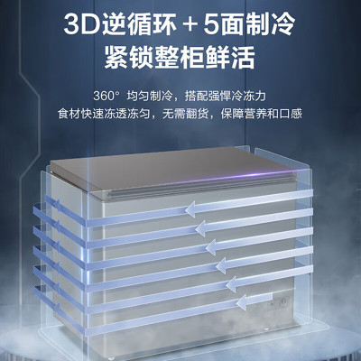 海尔(Haier)519升 家用 商用 卧式冰柜 冷柜 冷冻柜 减霜80% BC/BD-519GHPT