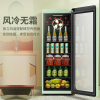 海尔冰吧家用冷藏柜客厅办公室冰吧小型美妆冰箱单门侧开门茶叶保鲜柜透明玻璃门风冷无霜LC-200WLH9EC1