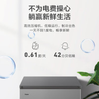 海尔(Haier) FCD-221LHKPT冰柜双温家用减霜80%无需除霜冰柜双温双箱冷藏冷冻冰柜221升 D逆循环技术