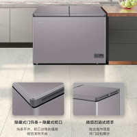 海尔(Haier)FCD-300LHSPC 300升双温冰柜家用无需除霜两用冷藏冷冻柜卧式商用冷柜