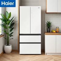 海尔(Haier)BCD-501WGHFD14GXU1全空间保鲜 阻氧干湿分储零距离自由嵌入式法式多门冰箱