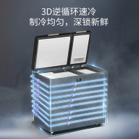 海尔(Haier) FCD-215GHXEPG家用卧式冰柜 冷柜 小冰箱 PCM内胆 减霜80%