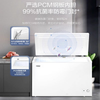 海尔(Haier)BC/BD-251HD冷柜251升冰柜小型冷藏冷冻两用大容量冷柜卧式小冰箱 白色