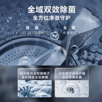 小天鹅(LittleSwan)滚筒洗衣机全自动10KG洗烘一体TD100SC88蓝氧特渍净超薄全嵌彩屏智能投放低温柔烘