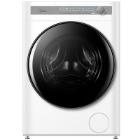 美的10KG滚筒洗衣机全自动 大容量洗烘一体机升级智投 焕活精粹洗 超薄自由嵌 一级能效 MD100AIR1PLUS