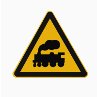 铁驰 道口无人看守牌 等边三角60cm