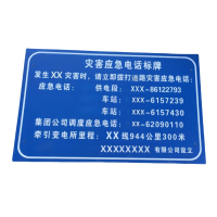 铁驰 灾害应急电话标牌 可定制 1000*650mm /块