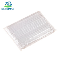 DERUIMAN一次性饮料吸管透明细吸管独立包装200只