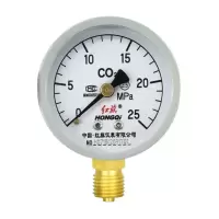 红旗 二氧化碳压力表定制检测款Y-60(备注压力值)块