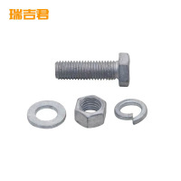 瑞吉君 镀锌穿钉带帽 带垫片带母 M16*125mm 套