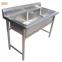 振刚 不锈钢双眼水池  1200*700*800 台