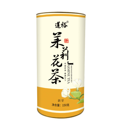 莲裕茉莉花茶新芽150克桶