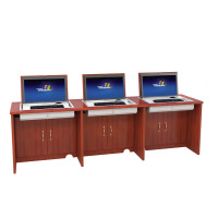 茜淼 电脑翻转桌 三人/张