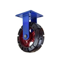 豫众诺 重型工业橡胶轮 10寸定向轮 个