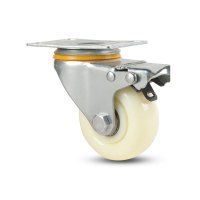 豫众诺 尼龙脚轮 3寸刹车轮 个