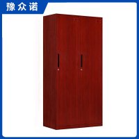 豫众诺 钢制更衣柜 红木纹二门更衣 台