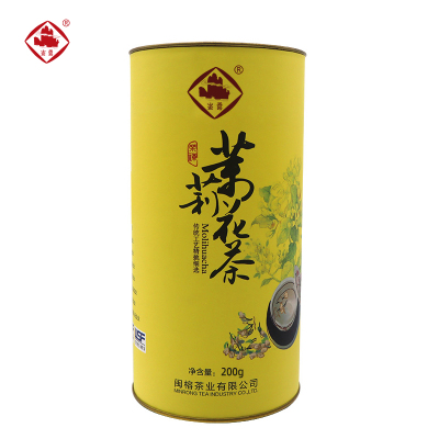 崟露茉莉花茶龙毫200克桶