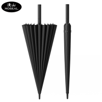 漫山 24骨长柄雨伞抗风暴雨升级纤维中棒直柄雨伞MXQ-A103(把)