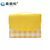 豪派伦野餐垫黄白张