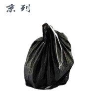 京列 环保黑色加厚穿绳垃圾袋 650mm*960mm 1000个 袋