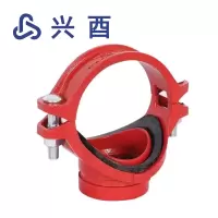 兴酉 沟槽丝机械三通 DN100*50 个