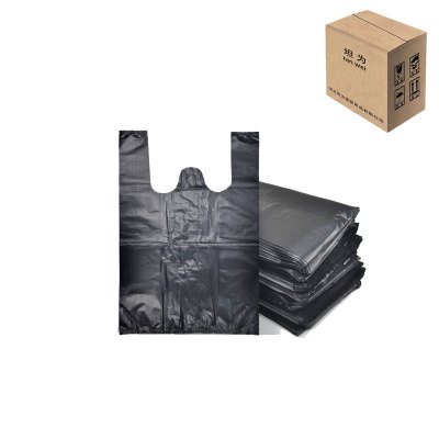 垃圾袋塑料袋加厚黑袋背心 30个/捆 宽48*70cm 捆