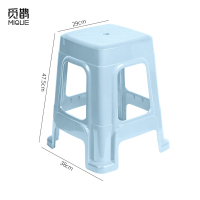 觅鹊塑料凳蓝色特厚款高47.5cm/个