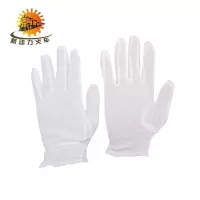 新动力火车 纯棉汗布手套 白色挂粒 单位:副