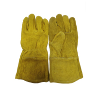 新动力火车 全棉电焊手套 黄色 副