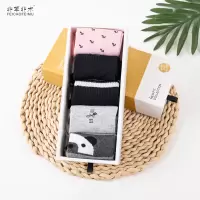 非草非木 防臭袜吸汗抑菌 竹纤维女袜四季款5双套装 FM-3176(盒)